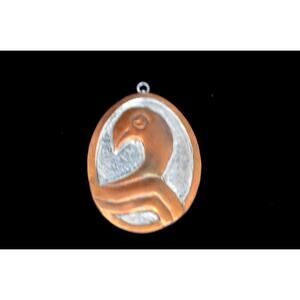 Vintage Mexico 925 Sterling Copper Pendant